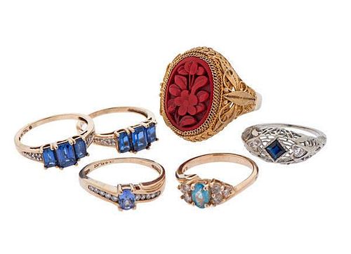 Fashion Rings with Various Gemstones In Gold and Silver 