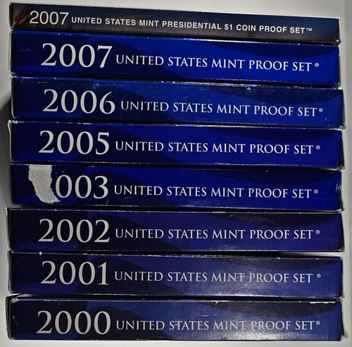 2000-03,05-07  US PROOF SETS