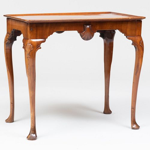 George II Carved Mahogany Tea Table