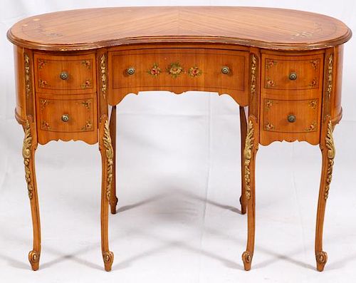 CONTEMPORARY KIDNEY-SHAPED WRITING DESK