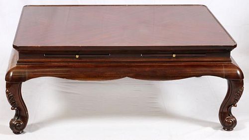 CHIPPENDALE STYLE MAHOGANY COFFEE TABLE