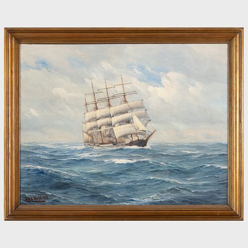 Johannes Holst (1880-1965): Ship at Sea