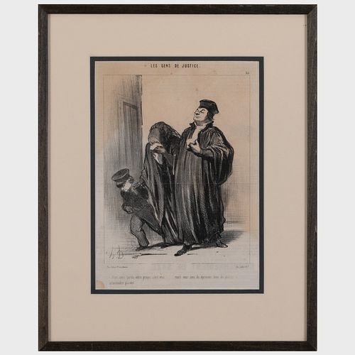 Honoré Daumier  (1808-1879): Les Gens du Justice