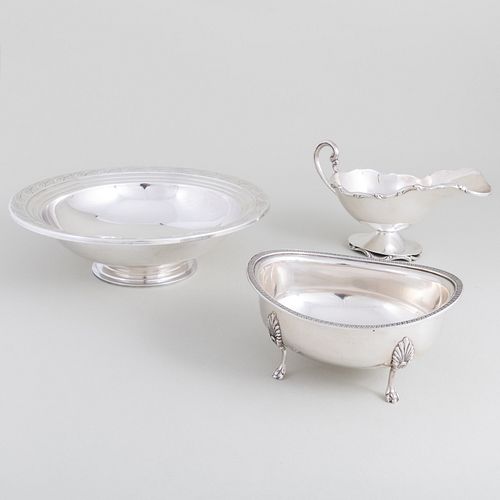 Group of Four Silver Serving Wares