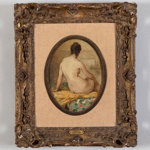 Attributed to Emile Bernard (1826-1897): Nude