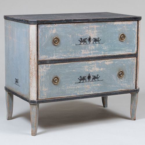 Swedish Neoclassical Painted Chest of Drawers           