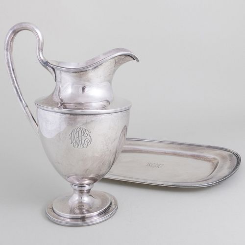 S. Kirk & Sons Silver Pitcher and a Silver Tray