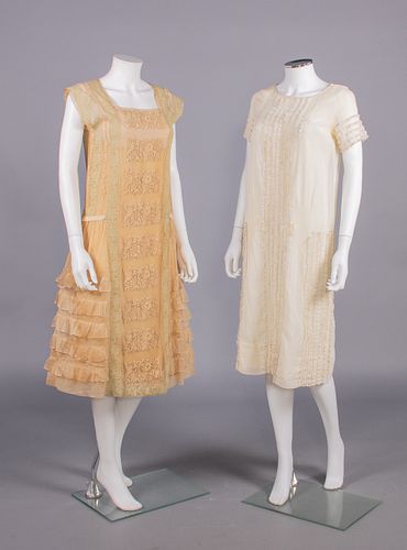 ONE PARTY & ONE DAY DRESS, MID 1920s