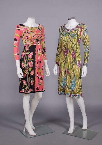 TWO PRINTED EMILIO PUCCI DRESSES, ITALY, 1961-1965