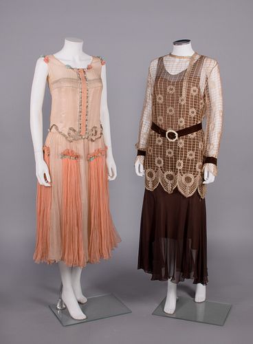 ONE EVENING & ONE DAY DRESS, EARLY-MID 1920s