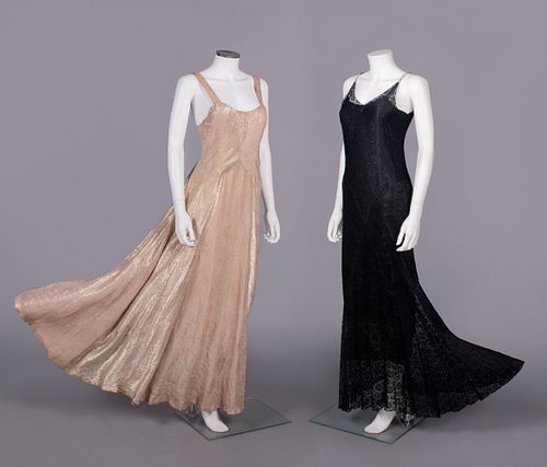 TWO EVENING GOWNS c. 1935