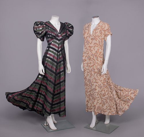 ONE EVENING & ONE AFTERNOON DRESS, EARLY 1930s