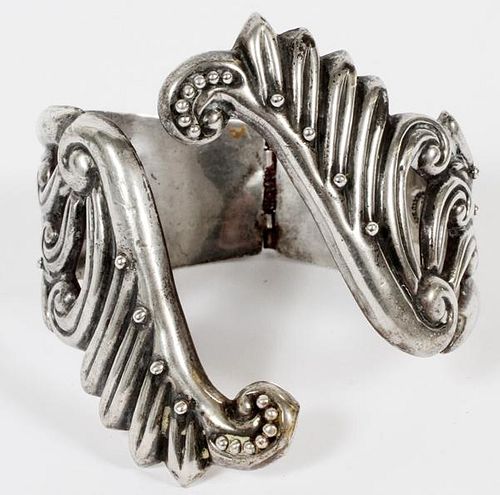 MEXICAN STERLING SILVER CUFF BRACELET