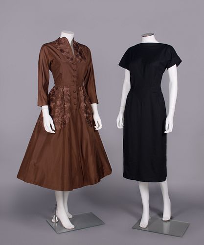 PATTULLO-JO COPELAND AFTERNOON & TRIGERE COCKTAIL DRESS, USA, 1950s-1960s