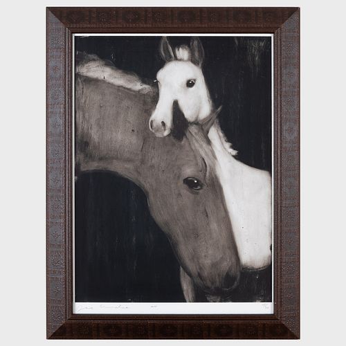 Joe Andoe (b. 1955): Two Horses