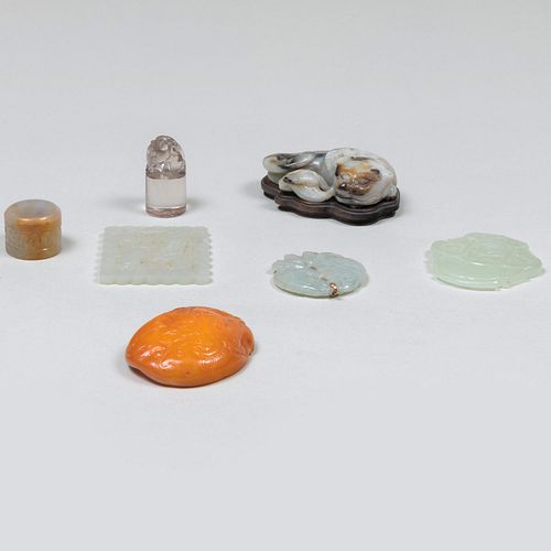 Chinese Group of Hardstone Articles