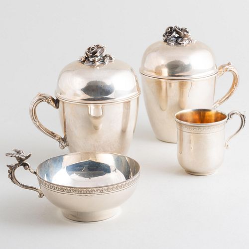 Group of Four Silver Cups