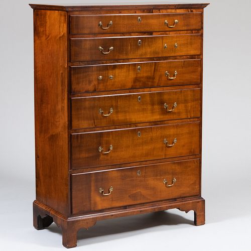 Federal Cherry Tall Chest, New England