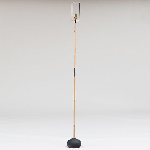 Isamu Noguchi for Vitra Bamboo and Resin 'Akari BB3-55DD' Floor Lamp