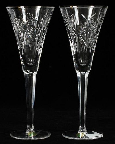 WATERFORD TOASTING FLUTES 2 PCS.