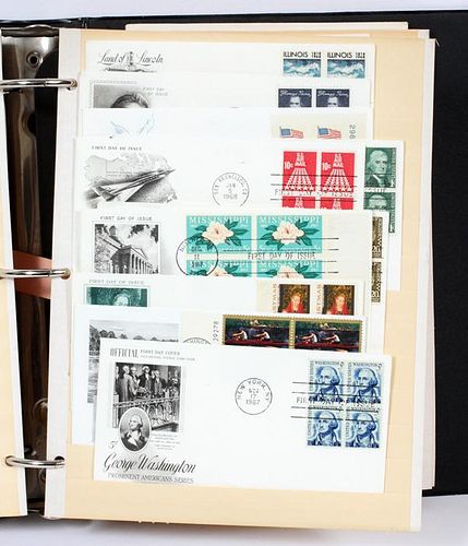 AMERICAN POSTAGE ALBUM OF 1ST DAY COVERS