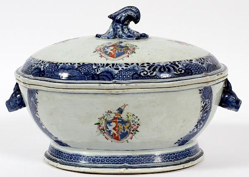 CHINESE EXPORT COVERED TUREEN 18TH.C.