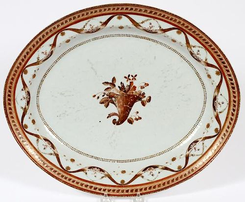 CHINESE EXPORT PORCELAIN PLATTER  18TH.C.