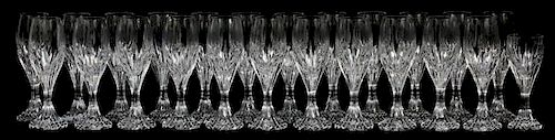 BACCARAT MASSENA CRYSTAL CORDIAL GLASSES 23 PIECES