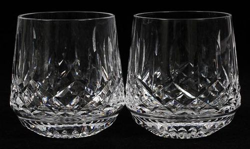 WATERFORD CUT CRYSTAL OLD FASHIONED LISMORE 12 PCS.