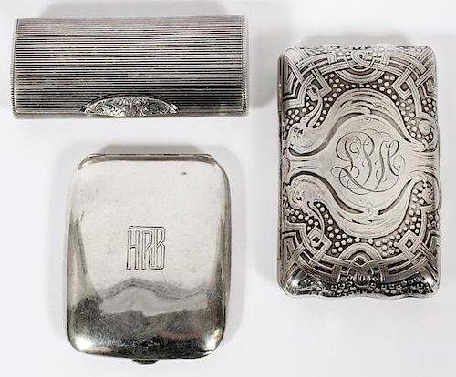 AMERICAN STERLING SILVER CASES EARLY 20TH C.