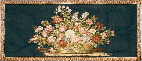 FLORAL BOUQUET CENTER PIECE LOOMED TAPESTRY
