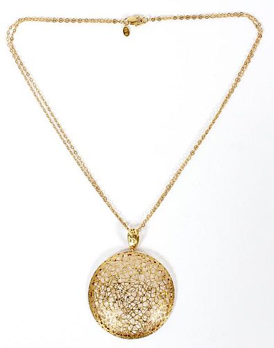 14KT YELLOW GOLD PENDANT NECKLACE