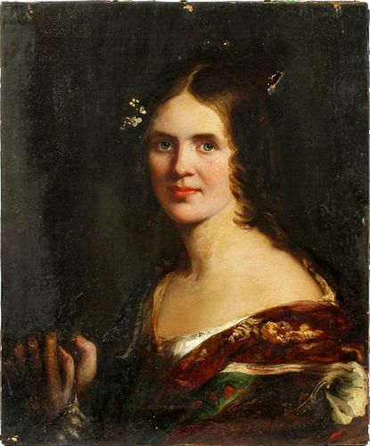 ENGLISH SCHOOL 19TH CENTURY PORTRAIT OF A LADY
