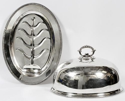 SILVER PLATE CHAFING DISH&MAPPIN BROS. SILVER PLATE