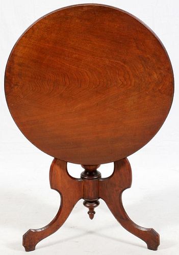 AMERICAN WALNUT TILT-TOP TABLE C.1890