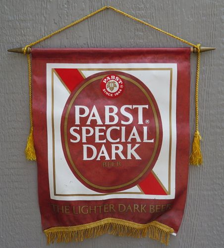 Scarce 1977 Pabst Special Dark Beer Banner