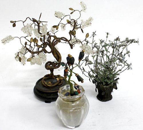 3 Small Tabletop Trees