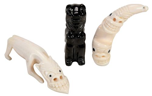 Three Inuit Carved Figures