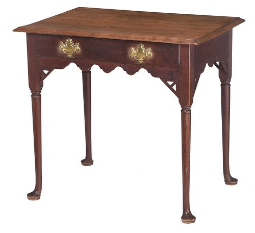 Rare MESDA Documented North Carolina Queen Anne Walnut Dressing Table
