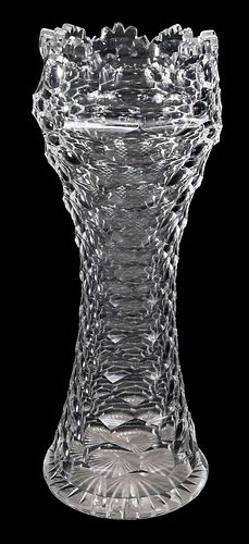 Dorflinger Brilliant Cut Glass Vase