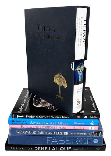 Assorted Reference Books Related to Glass