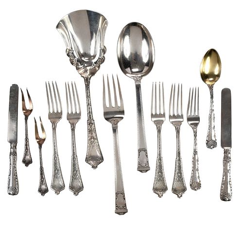 13 Pieces Tiffany Sterling Flatware