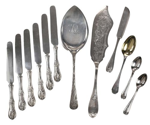 12 Pieces Tiffany Sterling Flatware