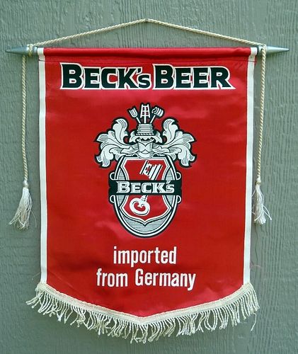 1970s Beck's Beer Banner germany 