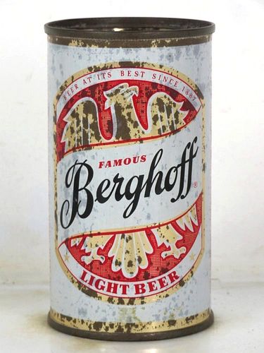1952 Berghoff Light Beer 12oz 36-14 Flat Top Fort Wayne Indiana
