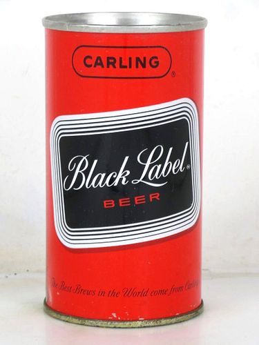 1966 Black Label Beer 12oz T42-17 Ring Top Cleveland Ohio