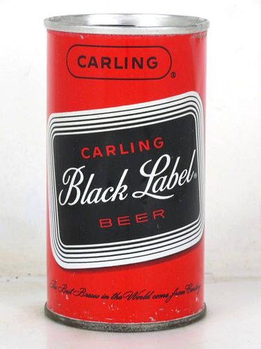 1964 Black Label Beer 12oz T42-25 Zip Top Cleveland Ohio