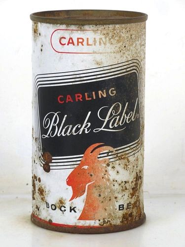 1953 Black Label Bock Beer 12oz 38-18 Flat Top Cleveland Ohio
