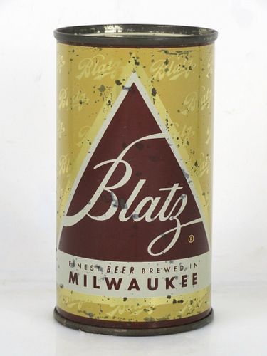 1953 Blatz Beer 12oz 39-18 Flat Top Milwaukee Wisconsin