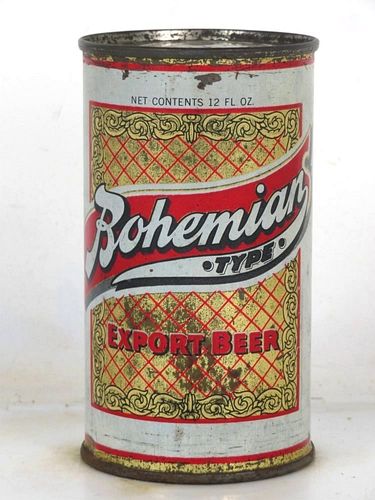 1954 Bohemian Beer 12oz Flat Top Can Southern Los Angeles CA 